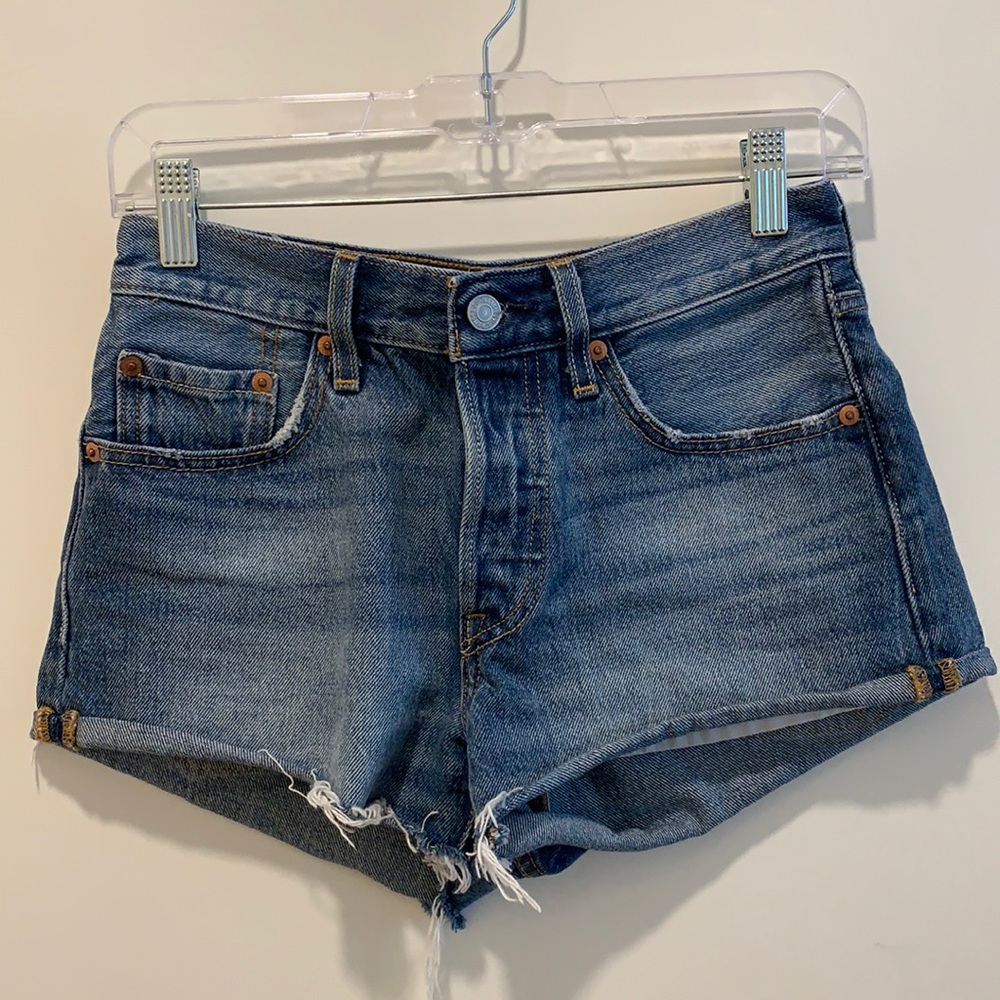 Levi’s 501 High Waisted Denim Shorts